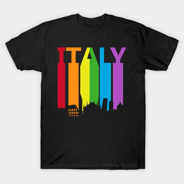 Italy LGBT Gay Pride T-Shirt by GWENT